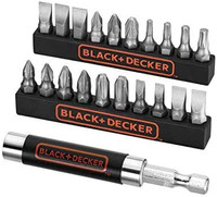 Black & Decker 21 Piece Screwdriver Bit Set With Bit Holder