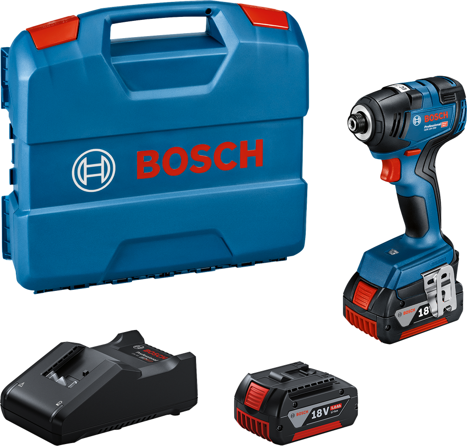 Bosch GDR 18V-200 Impact Driver (2 x 5ah) (06019J2172)