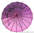 Purple Transparent Chinese Parasol 22in