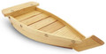 Small Sushi Boat Serving Tray Wooden Boat Shaped Sushi Plate Sashimi Board 33cm, 13 inch