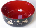Japanese Plastic Soup Bowl Black Bunny Usagi
