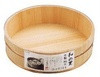 Wooden Hangiri Sushi Rice Mixing Bowl Tub Sushi Oke Copper Bands (13 inch)
