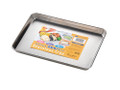 Japanese Stainless Steel Vegetable Food Prepare Tray Camping Tray, 9.5x7 inch, Made in Japan