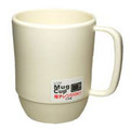 Japanese Camping Coffee Mug Unbreakable Kid's Milk Juice Mug Microwavable Tea Water Mug for Travel 12 ounce BPA Free Non-Toxic Dishwasher Safe Made in Japan, White