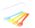 Japanese 4pc Plastic Fork Set with Case