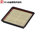 Japanese Soba Noodle Plates with Bamboo Look Drain Mat Lacquered Sushi Serving Trays Made in Japan,