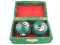 Baoding Balls Chinese Health Exercise Stress Balls Green Color