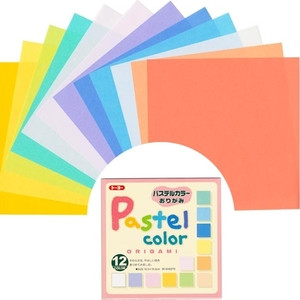 Japanese 60 Sheets 12 Light Pastel Color Origami Paper 6 inches #5350 S-3588 