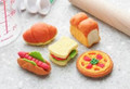 5 pieces Iwako erasers - Bakery (Color May Vary)