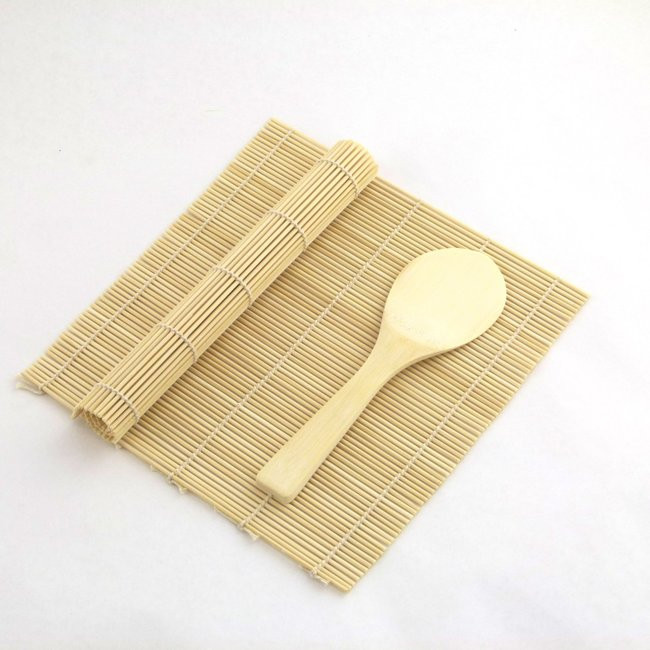 Bamboo Sushi Making Kit with 2 Sushi Rolling Mats, Bamboo