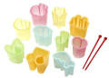 Japanese Bento Deco Ham Cheese Cutter Set, 10 Shapes