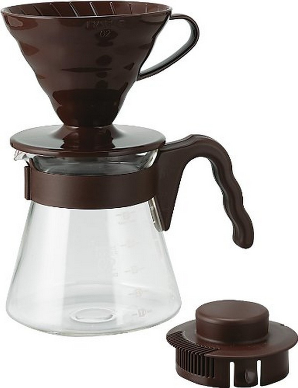 Hario V60 Coffee Sever Set Chocolate Japan Bargain Inc