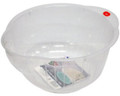 Japanese Rice Washing Bowl with Side and Bottom Drainers, Clear