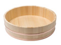 Japanese Sawara Cypress Wooden Sushi Oke Hangiri Mixing Bowl 54cm