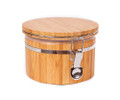 Small Bamboo Canister with Lid 5.3x3.5in
