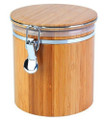 Medium Bamboo Canister with Lid 5.3x5.9in