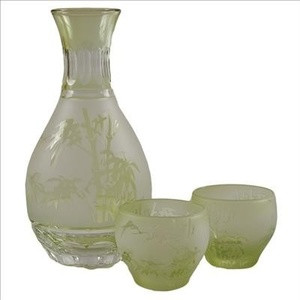 Clear JapanBargain Glass Cold Sake Bottle
