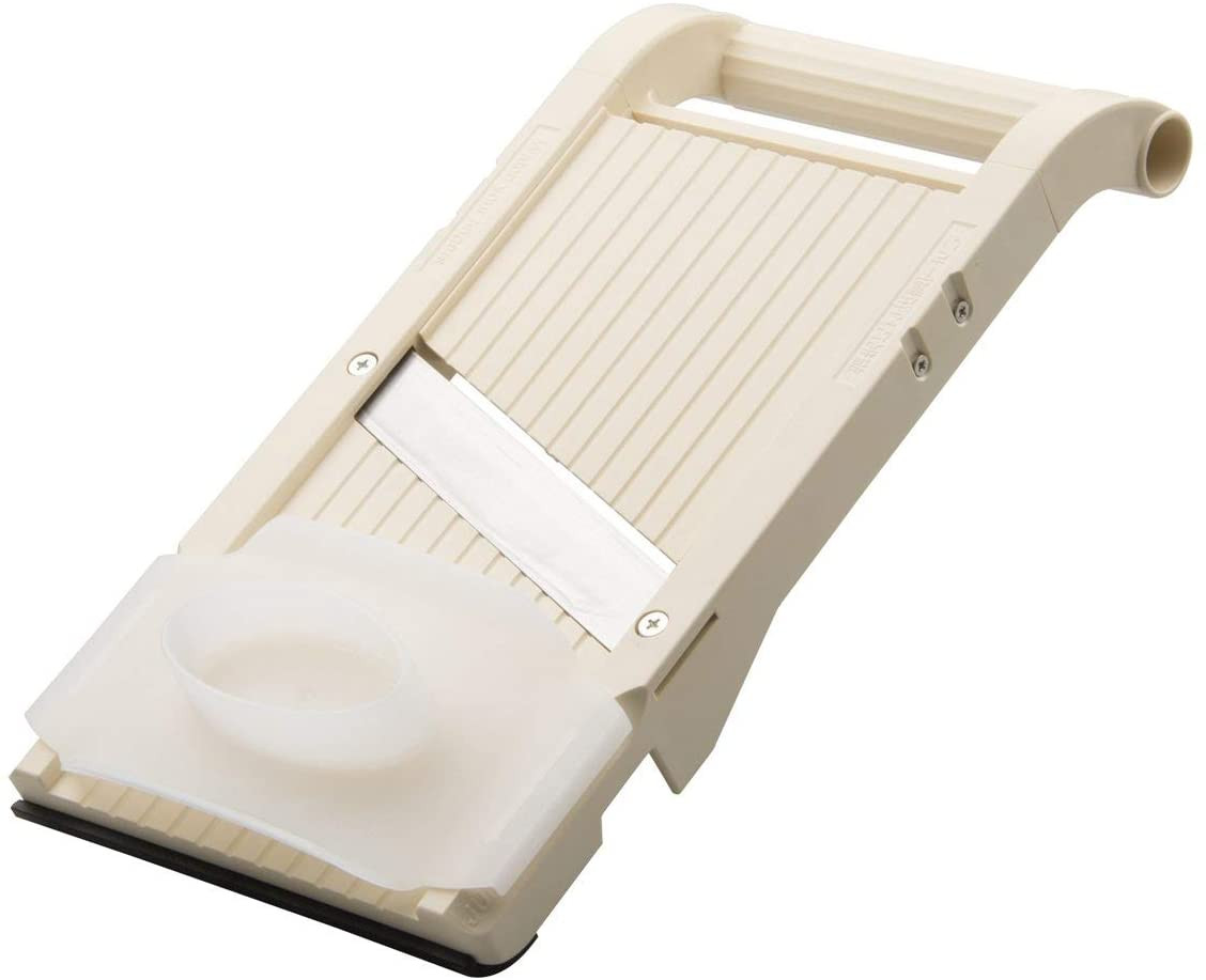 Benriner Super Standard Madoline Slicer, with with 4 Japanese Stainless  Steel Blades, Almond