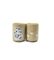 Set of 2 Japanese Porcelain Ceramic Tea Cup Maneki Neko Lucky Cat Design Gift Box