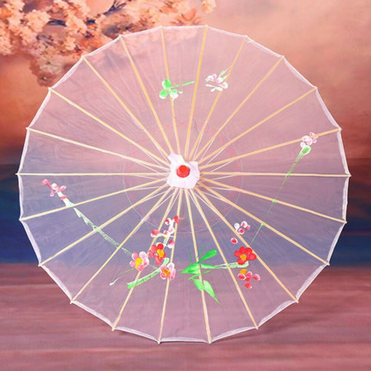 Chinese Dance Oriental Transparent White Parasol Umbrella 30-inch - Japan  Bargain Inc