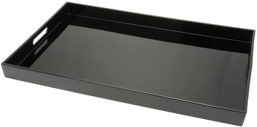 Black Different Size JapanBargain Plastic Serving Tray Red 