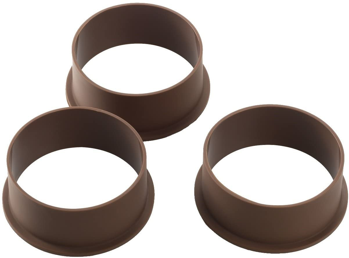 YOSHIKAWA Anello Per Pancake Spessi – Set Da 3 – Stampo Tondo In Silicone – 10x10x4 Cm – Per Frittelle Soffici