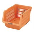 Japanese Stackable Storage Bin Kitchen Pantry Organizers Food Basket for Fruit Potato Condiments and Spices Orange