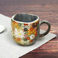 Kutani Yaki(ware) Coffee Mug Gold Flower (Standard version)