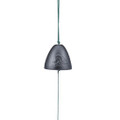 Japanese Cast Iron Wind Chime Bell Shape Made in Japan, Wave Pattern