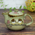 Kutani Yaki(ware) Japanese Teapot Sparrow (with tea strainer)