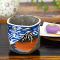 Kutani Yaki(ware) Japanese Yunomi Tea Cup Hokusai