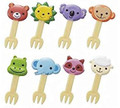 8 Piece Bento Decoration Food Picks Forks Cute Animal for Lunch Box