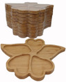 10 Pcs Bamboo Butterfly Heart Shaped Serving Tray