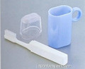 Portable Travel Toothbrush Cup Set Blue