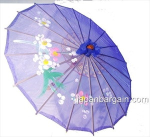 Blue Transparent Chinese Parasol 22in 160-3 S-2177 