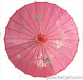 Hot Pink Asian Parasol 22in