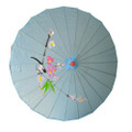 Light Blue Oriental Parasol 32in