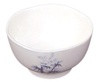 Japanese Style Soup Bowl Miso Soup Bowl Rice Bowl Snack Bowl Dessert Bowl Appetizer Bowl Salad Bowl,10 oz (White/Bamboo)