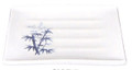 Bamboo Melamine Sushi Plate 7.75x6.75in