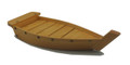 Sushi Boat Serving Tray Wooden Boat Shaped Sushi Plate Sashimi Board 42cm, 16.5 inch