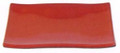 Black/Red Melamine Sushi Plate 8x5.5in