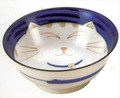 Large Japanese Porcelain Bowl Rice Bowl Udon Bowl Ramen Noodle Soup Bowl Cereal Bowl Poke Bowl Pho Bowl Made in Japan, Maneki Neko Smiling Cat Pattern, Pack of 2