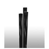 Jumbo Straw, 7.75" Black, Unwrapped