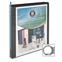 Round Ring View Binder, 1/2" Black