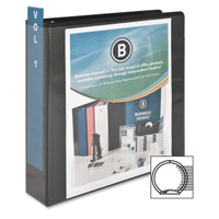 Round Ring View Binder, 2" Black
