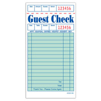 CHOICE™ Guest Check, 1P Booked, 3.5" x 6.75", 50/100