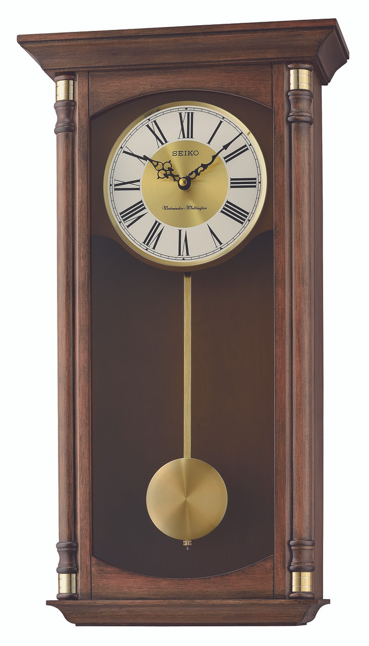 Seiko Westminster And Whittington Pendulum Clock QXH069B WatchO™