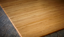 Office Chair Mat Bamboo Deluxe Roll Up 8mm With Lip No Lip
