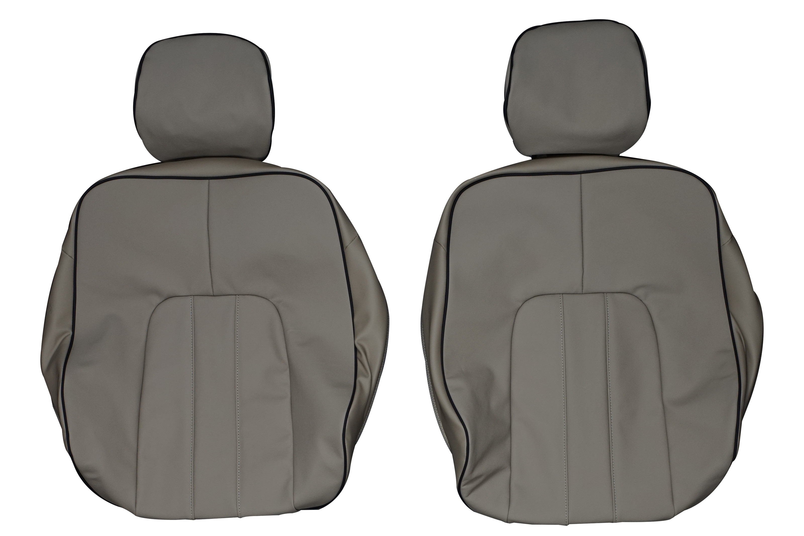 RANGE ROVER VOGUE 02-12 FRONT & REAR CAR FULL SET SEAT COVERS CLOTH BLACK 