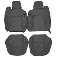 2002 Cadillac Escalade EXT Custom Real Leather Seat Covers (Front)